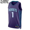 Dres Charlotte Hornets Lamelo Ball 1 Jordan 2022-23 Statement Edition Ljubičasta Swingman - Dječji